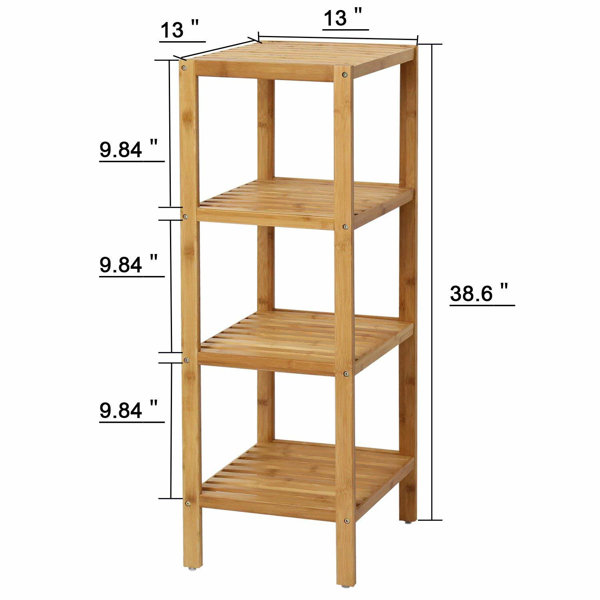 Millwood Pines Leonaldo 13'' W x 38'' H x 13'' D Solid Wood Free